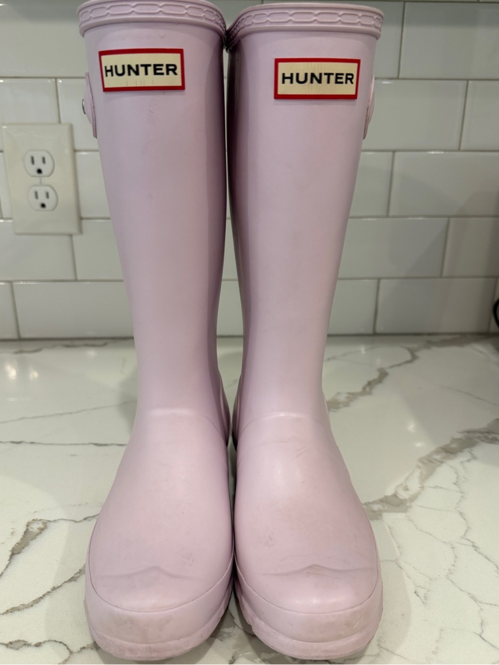 Hunter Pale Lilac Tall Rain Boots